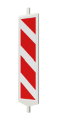 Дорожное ограждение «Солдатик» тип 1 с держателем для фонаря (Пластина дорожная)