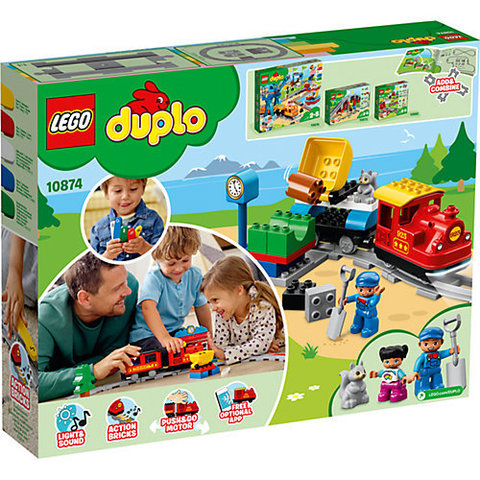 Электромеханический конструктор LEGO Duplo 10874 Поезд на паровой тяге