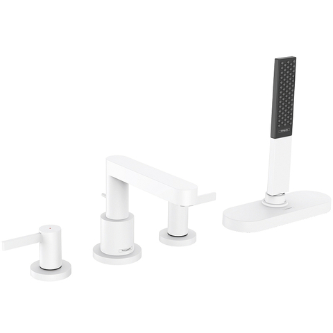 Hansgrohe Finoris 76444700 Смеситель на борт ванны, белый матовый