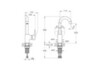 Vitra A43160EXP Flow Soft Смеситель для раковины с поворотным изливом,хром