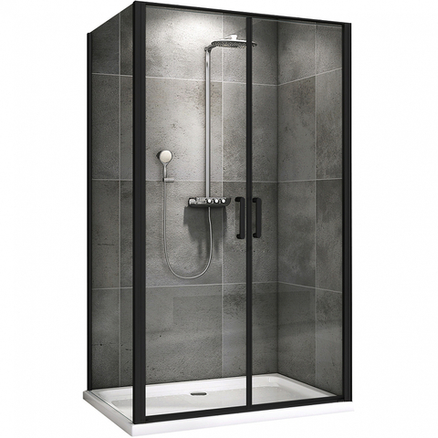 Abber Sonnenstrand AG04100BC-S85B Душевой уголок, 100x85x195, цвет: чёрный