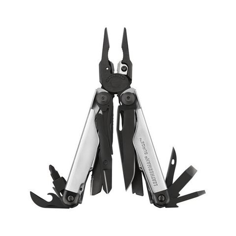 Мультитул Leatherman Surge Black & Silver, нейлоновый чехол, 21 функция (832462) чёрно-серебристый | Multitool-Leatherman.Ru