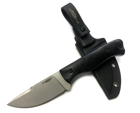 Шкуросъёмный нож N.C. Custom Fang Black, SW G10