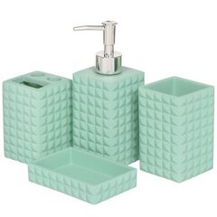 Набор д/ванной Мята 4пр (стакан, подст д/зубных щет, дозатор, мыльница) Y3-864 I.K