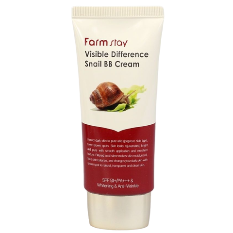 Крем для лица BB Farm Stay Visible Difference Snail BB Cream SPF50+ / PA+++, 50 гр