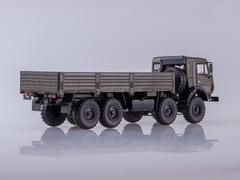 KAMAZ-6350 Mustang 8x8 flatbed truck khaki 1:43 PAO KAMAZ