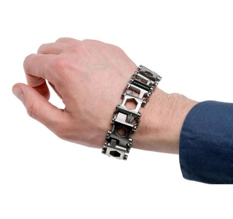 Мультитул-браслет Leatherman Tread LT Stainless Steel, узкий, 29 функций (832431) | Multitool-Leatherman.Ru
