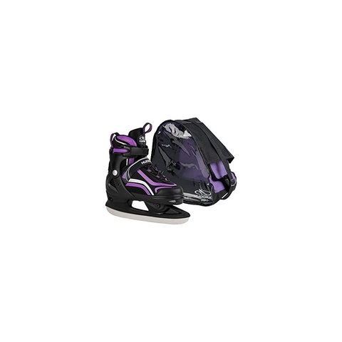 Коньки ледовые Hudora раздвижные Basic purple 29-32
