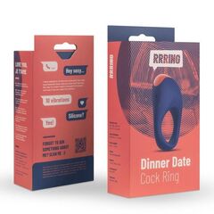 Синее эрекционное кольцо RRRING Dinner Date Cock Ring - 