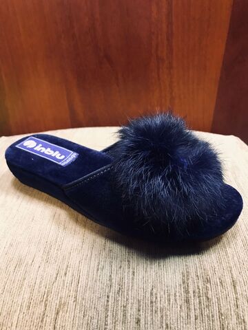 Тапочки женские INBLU (арт.AP-9G синий)