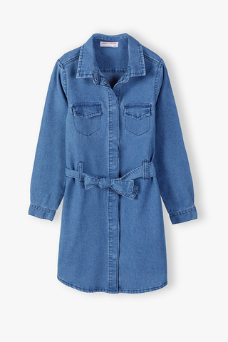Джинсовое платье-рубашка для девочек LINCOLN & SHARKS