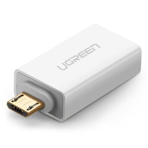 USB-хаб UGREEN US195 Micro USB to USB 2.0 OTG Adapter, белый