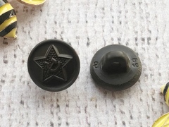 Пуговицы полевые, на ножке, пластик, d 14 мм , производство Россия