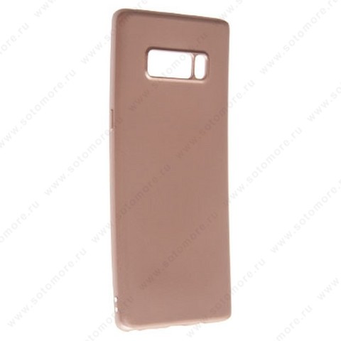 Накладка силиконовая Soft Touch ультра-тонкая для Samsung Galaxy Note 8 розовый