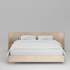 Кровать Эклипс с тумбами 180x200 (беленый дуб), высота 75 см