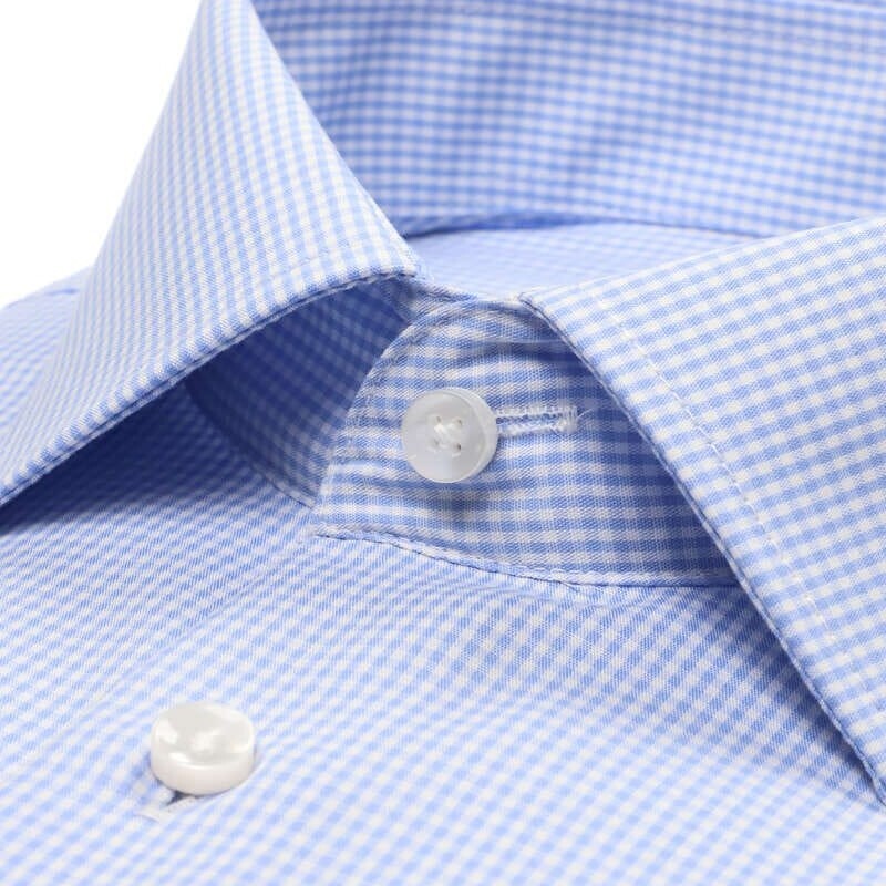 Сорочка Seidensticker Slim Fit 01.693660-12 в клеточку голубая