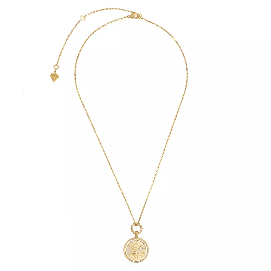 Where Love Lives Gold Mantra Necklace