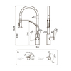 Omoikiri 4994495 Смеситель Makkari 2 Plus-SB-GB-BL латунь/графит/черный