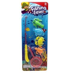 Рыбалка на Листе - 4 больших рыбки + Сачок, размер 48см*18см