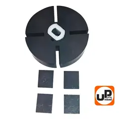 Ротор насоса в сборе UNITED PARTS для дизельных пушек 10-40 кВт d53,8х15мм; 15х15,6х3мм (Китай)