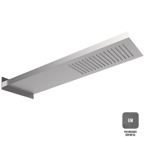 Almar Smart E044200.GM316 Верхний душ, 53.7х16.5см., настенный, 1 режим, цвет: оружейный металл брашированный