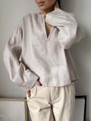 Льняная рубашка Massimo Dutti, XS