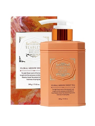 Teabless Floral Meadowsweet Tea Perfume Body Wash, Парфюмированный гель для душа «Цветочный чай», 500 гр