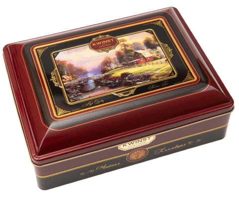 Чай Квинст черный Цейлон подарочная 500г ж/б, шт