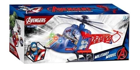 Вертолет светомузыкальный человек-паук, размер 25*12