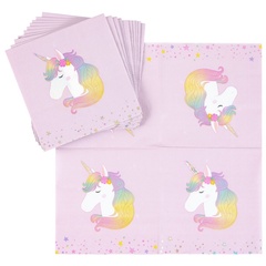 Салфетки, Единорог дивный 25см, 12 шт.