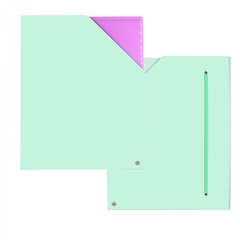 
          Папка архивная Alingar, 228*172 мм, пластик, 1500 мкм, на резинке с 4 файлами, зеленая