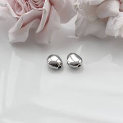 Бусина спейсер, 10*9 мм, родий, П620