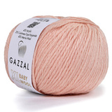 Пряжа Gazzal Baby Wool XL 834 персик