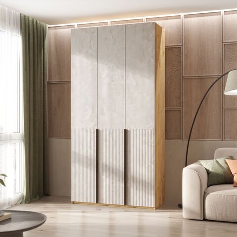 Шкаф Марвэл 3-х ств. (1200) (Мальта, Дуб Крафт)