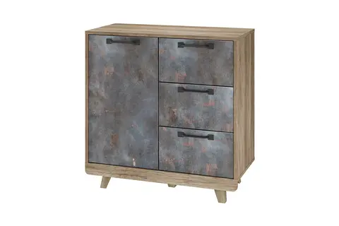 Комод Мегаполис КМ-12 дуб каньон / меркурий М-20