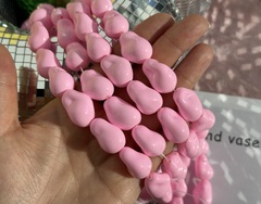 Бусины для украшений "Жемчуг барочный" 15х22мм, "Майорка. Имитация" (розовый)