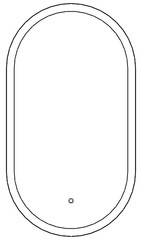 Зеркало Капри OV 900х500 LED Sansa