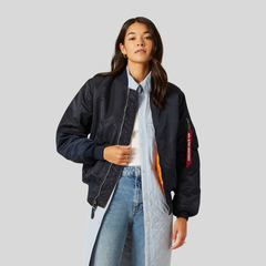 Бомбер Alpha Industries MA-1 Rep. Blue (Синий)