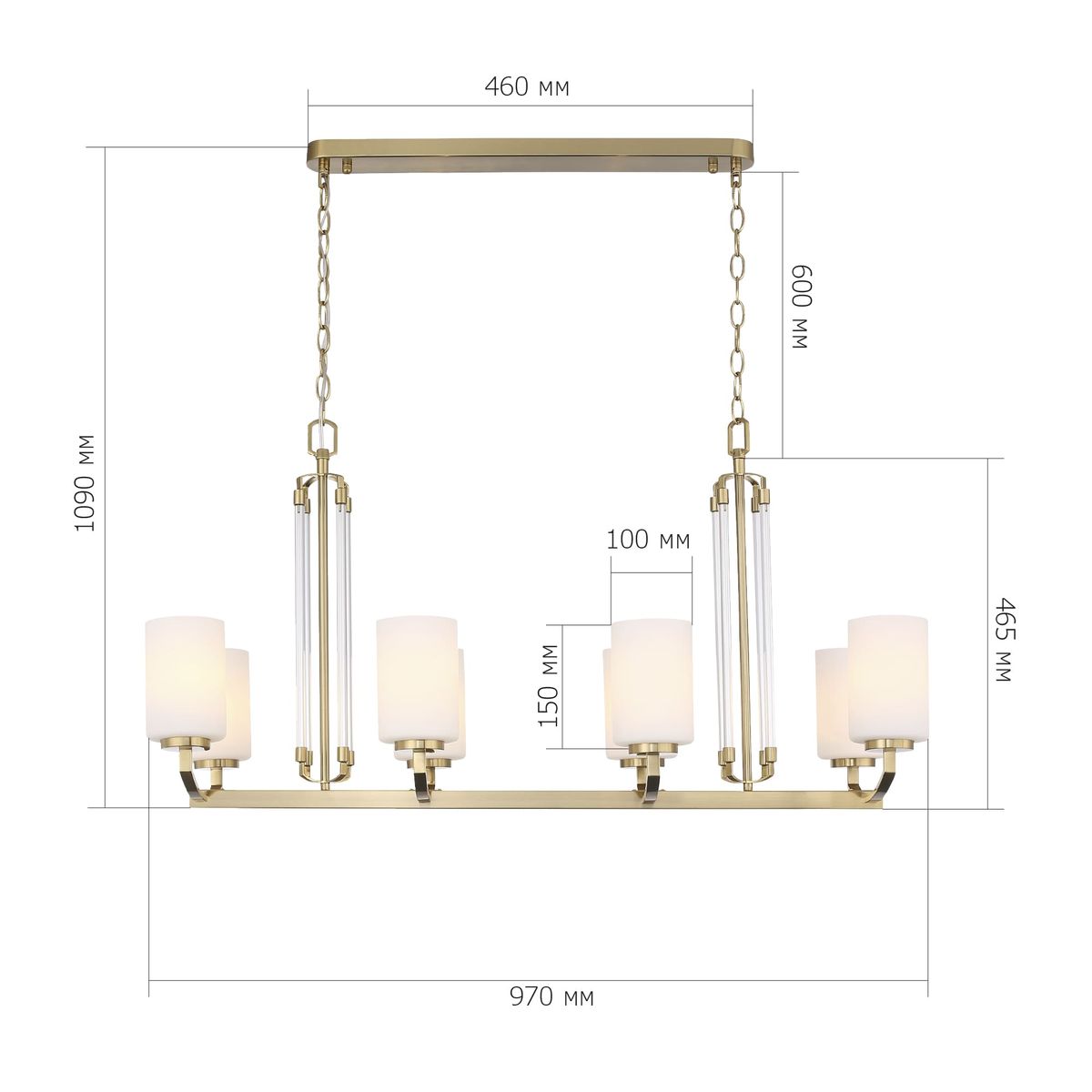 Подвесная люстра ST Luce Opalus SL1403.333.08