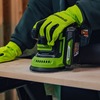 Эксцентриковая шлифмашина акк. Greenworks OS325, 24V, 125 мм, 5000-8000-11000 об/мин, амплитуда 2.4 мм, 1х2Ач, ЗУ, кор (3100907CUA) — фото 11