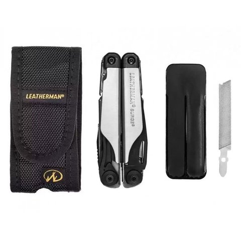 Мультитул Leatherman Surge Black & Silver, нейлоновый чехол, 21 функция (832462) чёрно-серебристый | Multitool-Leatherman.Ru