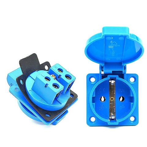 Розетка UNITED PARTS 220В, 16А, IP44, 1Ф