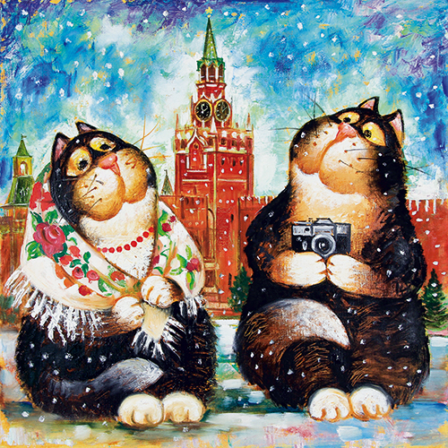 русский художник коты