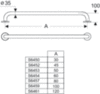 Ideal Standard Contour 21 S6457MY Поручень для ванны