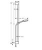 Hansgrohe Pulsify 3jet Relaxation EcoSmart 24171700 Душевой гарнитур (белый матовый)