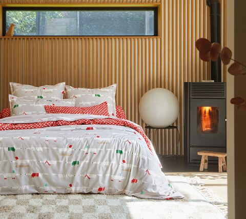 Постельное белье 1.5 спальное Blanc des Vosges Scion Living Winterfox серое