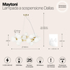 Подвесной светильник Maytoni Dallas MOD545PL-25BS