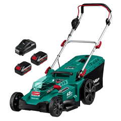 ЗУБР С1-18, 36 В, 43 см, 2х18 В АКБ (4 А·ч), бесщеточная газонокосилка (ГКЛ-4336-42)