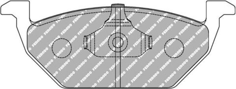 FCP1094H Тормозные колодки дисковые спортивые DS2500