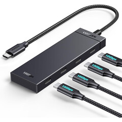 Хаб-USB UGREEN CM806 (55334) 5-в-1 USB-C PD, черный